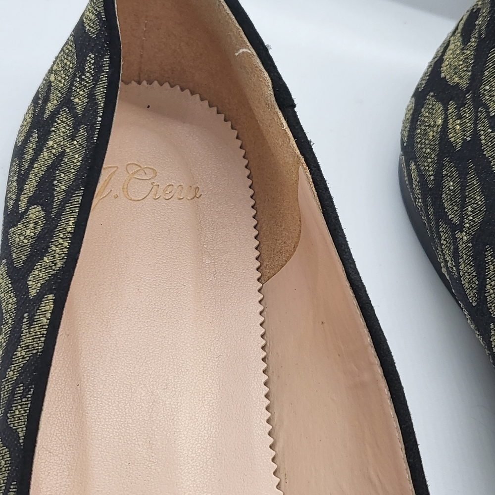 J. Crew Metallic Leopard Jacquard Loafers - Picture 4 of 9